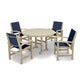 POLYWOOD - Coastal 5-Piece Round Farmhouse Dining Set                FREE SHIPPING