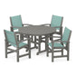 POLYWOOD - Coastal 5-Piece Round Farmhouse Dining Set                FREE SHIPPING
