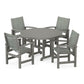POLYWOOD - Coastal 5-Piece Round Farmhouse Dining Set                FREE SHIPPING