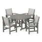 POLYWOOD - Coastal 5-Piece Round Farmhouse Dining Set                FREE SHIPPING