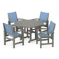 POLYWOOD - Coastal 5-Piece Round Farmhouse Dining Set                FREE SHIPPING
