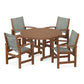 POLYWOOD - Coastal 5-Piece Round Farmhouse Dining Set                FREE SHIPPING