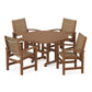 POLYWOOD - Coastal 5-Piece Round Farmhouse Dining Set                FREE SHIPPING