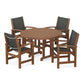 POLYWOOD - Coastal 5-Piece Round Farmhouse Dining Set                FREE SHIPPING