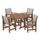 POLYWOOD - Coastal 5-Piece Round Farmhouse Dining Set                FREE SHIPPING