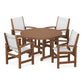 POLYWOOD - Coastal 5-Piece Round Farmhouse Dining Set                FREE SHIPPING