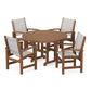 POLYWOOD - Coastal 5-Piece Round Farmhouse Dining Set                FREE SHIPPING