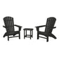 POLYWOOD - Nautical 3-Piece Curveback Adirondack Set                           FREE SHIPPING