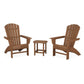 POLYWOOD - Nautical 3-Piece Curveback Adirondack Set                           FREE SHIPPING
