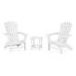 POLYWOOD - Nautical 3-Piece Curveback Adirondack Set                           FREE SHIPPING