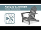 POLYWOOD - Classic Folding Adirondack Chair                                          FREE SHIPPING