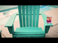 POLYWOOD - Nautical Curveback Adirondack Chair     FREE SHIPPING