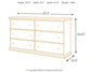 Maribel Six Drawer Dresser
