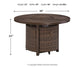 Paradise Trail Round Fire Pit Table