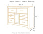 Juararo Queen Poster Bed with Mirrored Dresser and Chest
