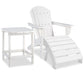 Ashley Express - Sundown Treasure Outdoor Adirondack Chair and Ottoman with Side Table