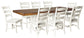 Valebeck Dining Table and 8 Chairs