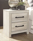 Cambeck  Panel Bed With Mirrored Dresser And 2 Nightstands