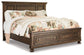 Flynnter  Panel Bed With 2 Storage Drawers With Mirrored Dresser, Chest And 2 Nightstands