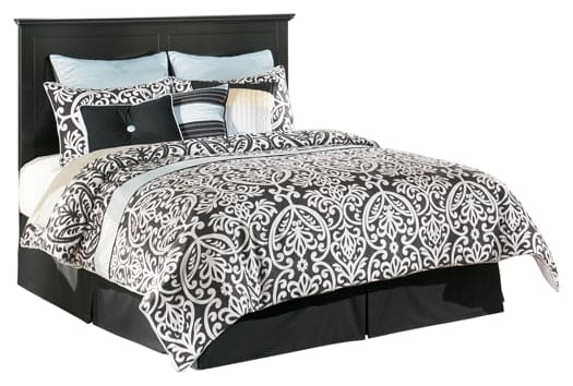 Maribel Queen/Full Panel Headboard with Mirrored Dresser and Chest
