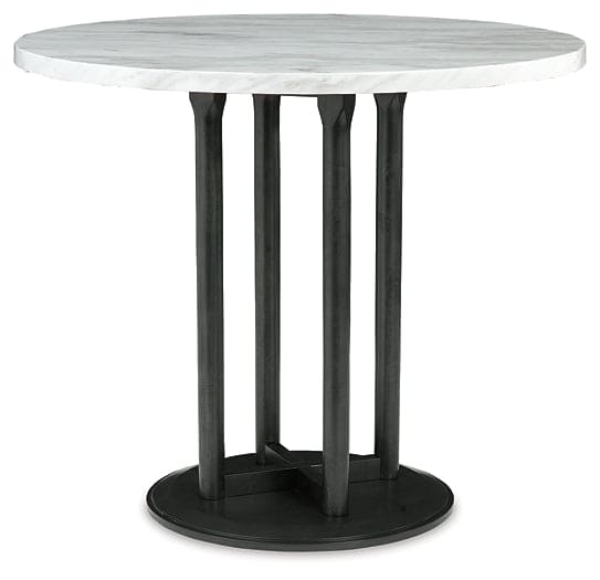 Ashley Express - Centiar Counter Height Dining Table and 4 Barstools