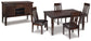 Haddigan Dining Table and 4 Chairs with Storage