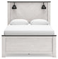 Schoenberg Queen Panel Bed with Mirrored Dresser and Chest
