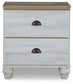 Haven Bay Queen Panel Storage Bed with Mirrored Dresser and 2 Nightstands