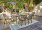 Beach Front Outdoor Dining Table and 6 Chairs