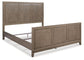 Chrestner California King Panel Bed with Mirrored Dresser and Chest