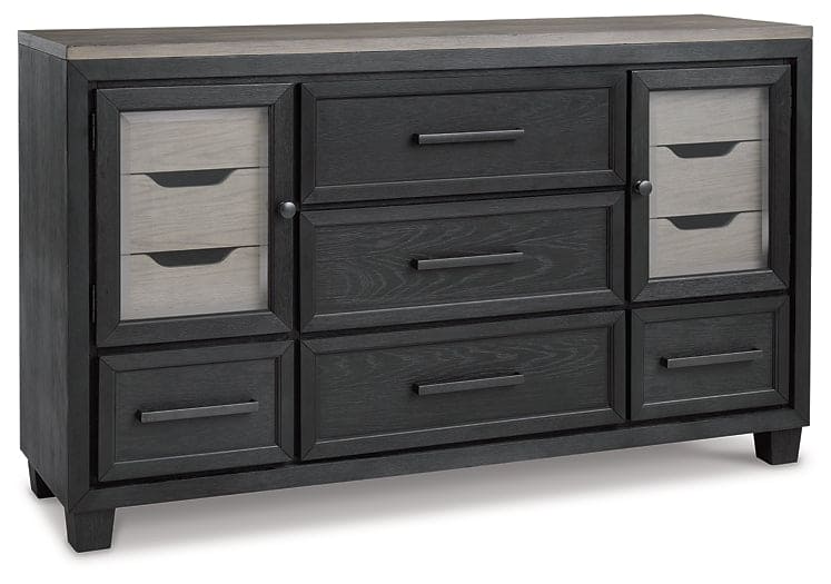 Foyland King Panel Storage Bed with Dresser