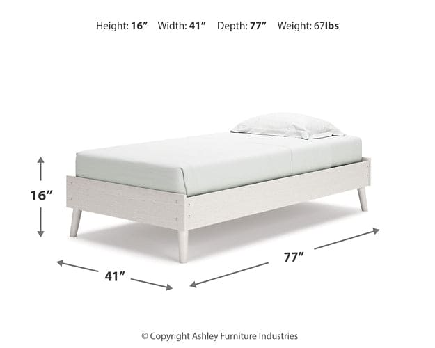 Ashley Express - Aprilyn Twin Platform Bed with Dresser