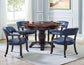 Tournament Arm Chair w/Casters, Navy