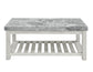 Canova 3-Piece Gray Marble Top Table Set