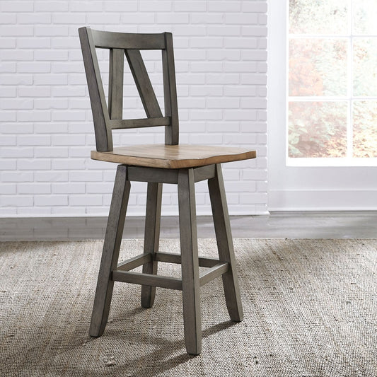 Lindsey Farm - Counter Height Swivel Chair (RTA)