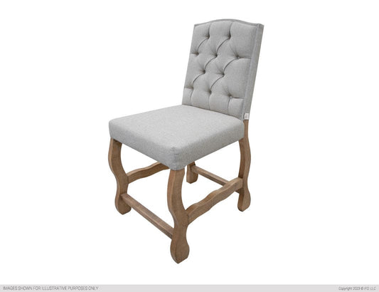 Tufted Backrest 24" Upholstered Barstool