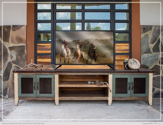 4 Door 93" TV Stand