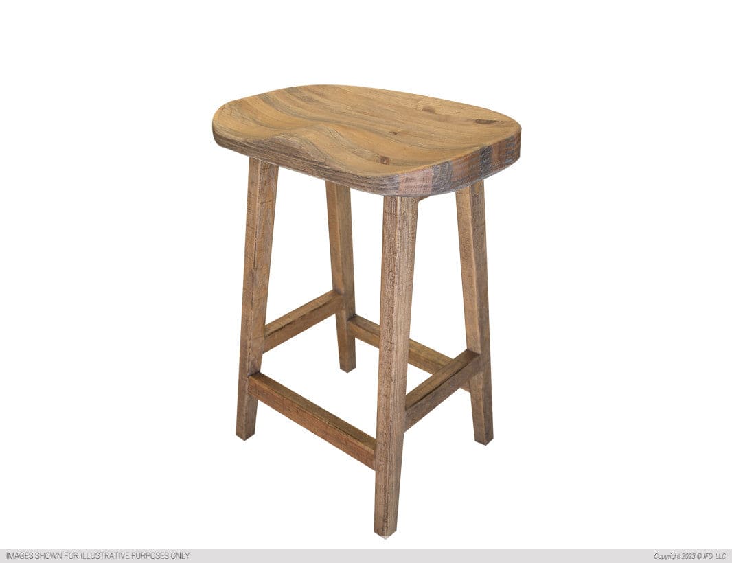 24” Wooden Stool