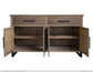 2 Drawers, 4 Doors Console
