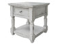 1 Drawer, End Table w/ White finish