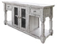 1 Door, Chair Side Table w/ White finish