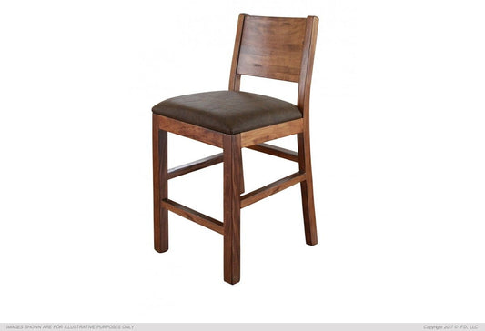 Faux Leather Seat 30" Barstool