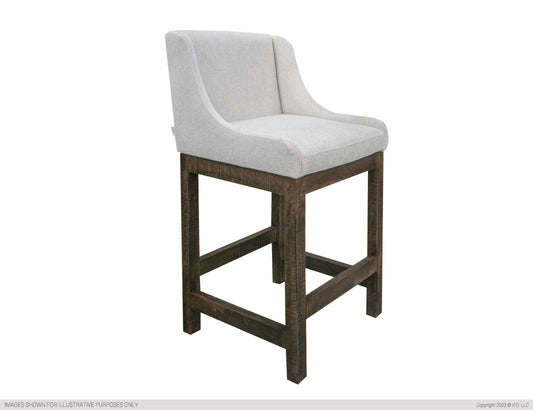 Wooden Frame & Base, 24" Uph. Barstool