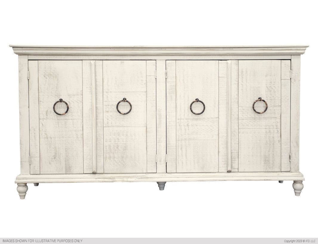 Hutch for Console, Ivory finish