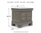Lexorne Queen Sleigh Bed with Mirrored Dresser and Nightstand