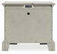 Arlendyne California King Upholstered Bed with Mirrored Dresser and Nightstand