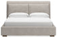 Cabalynn King Upholstered Bed with Mirrored Dresser, Chest and Nightstand