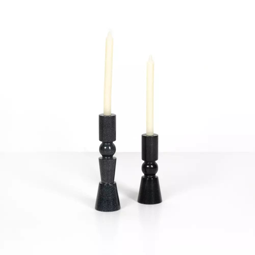 Rosette Taper Candlesticks