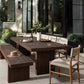 Encino Outdoor Dining Bench