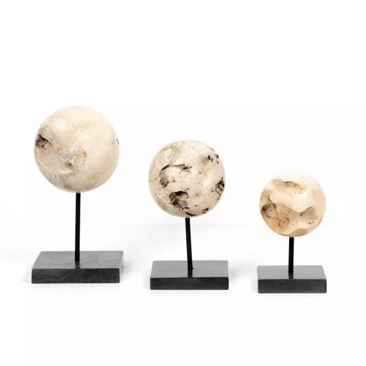 Organic Stone Sculptures, Set Of 3